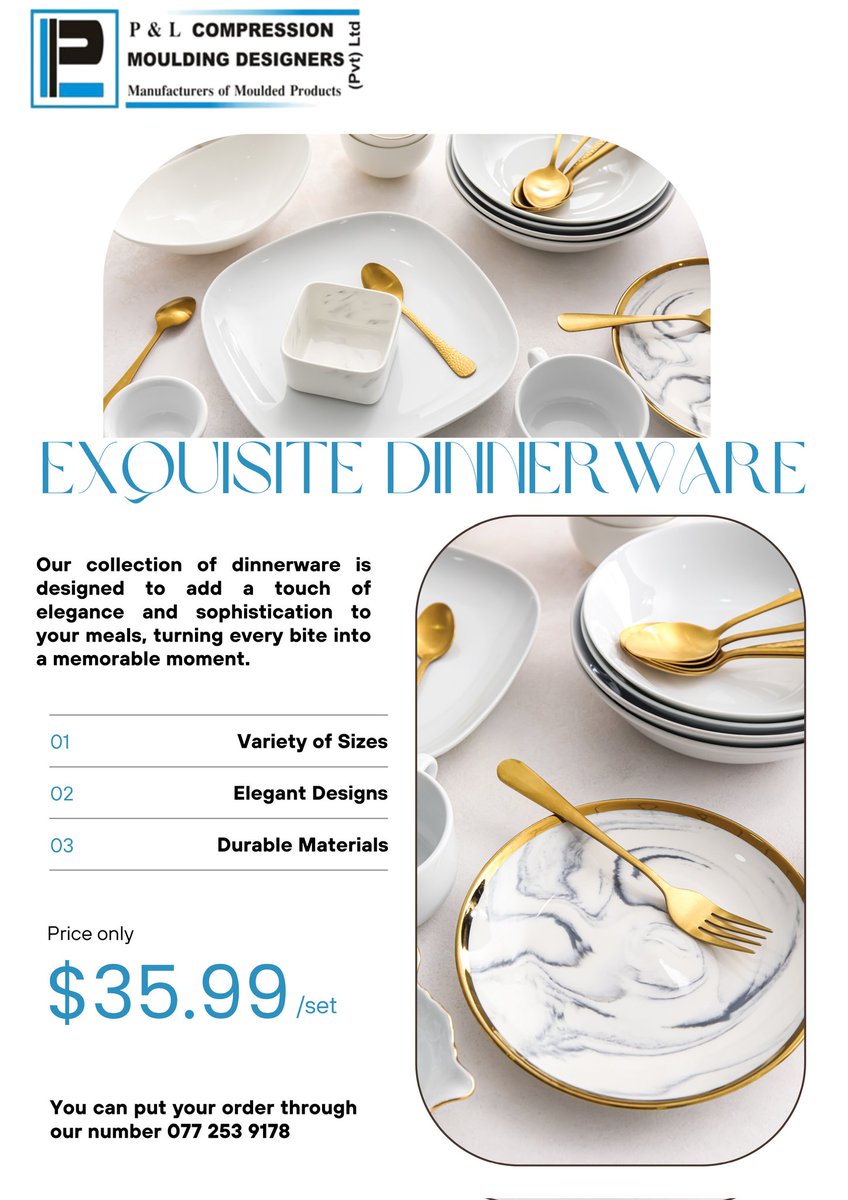 Compressio8398's tweet photo. Discover the perfect balance of elegance and durability crafted to transform every meal into a refined experience.
#pandlcompressionmouldingdesigners
#melaminedinnerset https://t.co/IND9sdKwsD