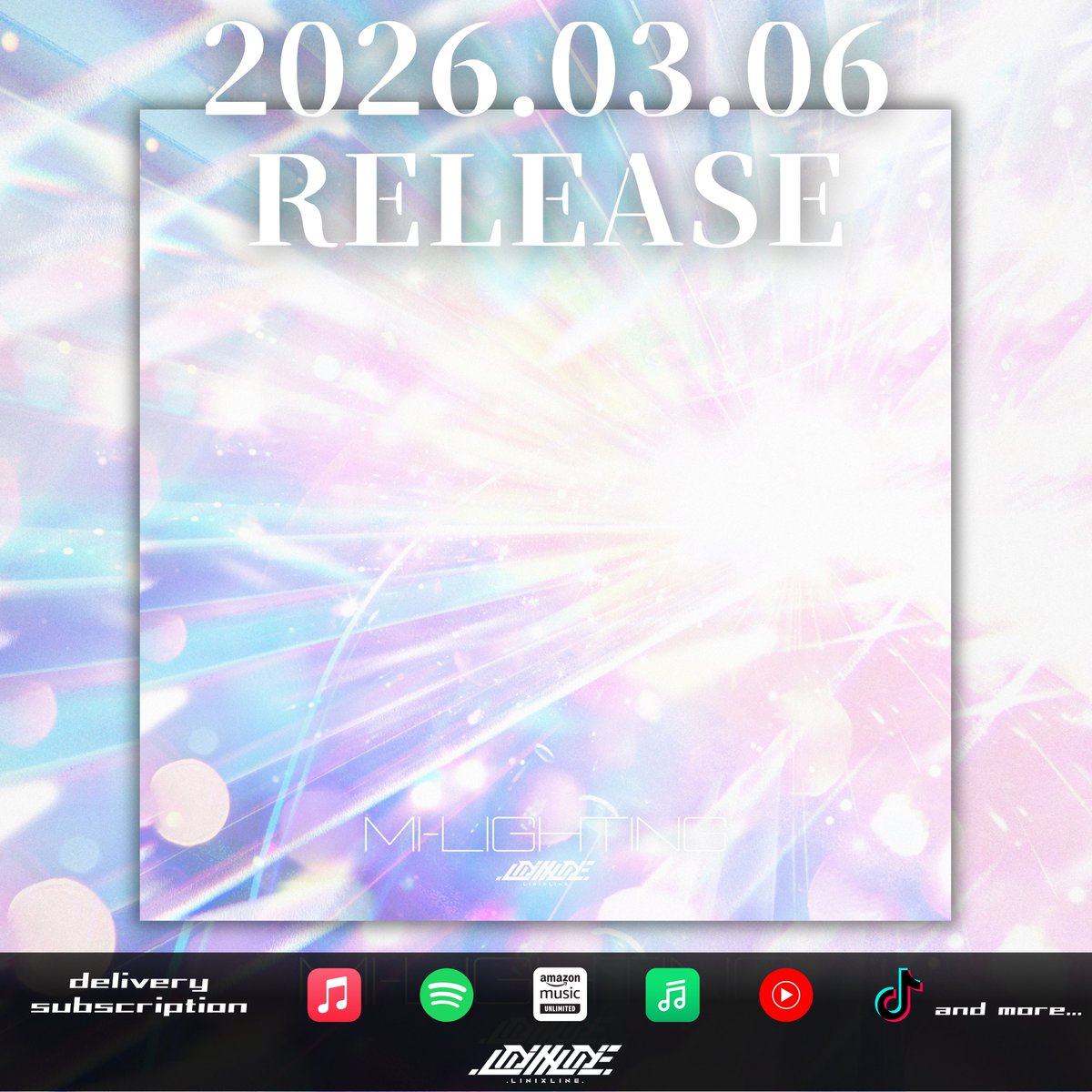 linixline's tweet photo. ◥◣2026.03.06 00:00よりRELEASE◢◤

◤◢◤2曲同時配信決定!!◢◤◢

【Phase】 ＆ 【MI-LIGHTING】

🎧 https://t.co/CMvt9UJBoT

🪩各種音楽配信サイトにてストリーミング配信開始🪩

【Phase】 

Music : DJ Noriken
Lyrics : stereoberry
Recording Engineer : 水流 雄一朗
Mix : 柳谷 圭祐 

【MI-LIGHTING】

Music : RYOQUCHA
Lyrics : RYOQUCHA
Recording Engineer : 水流 雄一朗
Mix : 水流 雄一朗

Artwork: Luka
