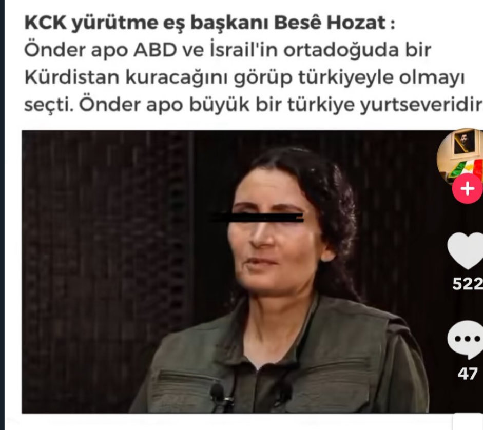 İnsan biraz sıkılır utanır,bunların liderleri,böyle gizliden de değil aleni,Kürdistan diye bir dertlerinin olmadığını,hatta gerekirse Kürdistan işgalcileriyle işbirliği yapabilecek lerini söylerken,hala pjak Kürdistan dır diyor,gülermisin ağlarmısın