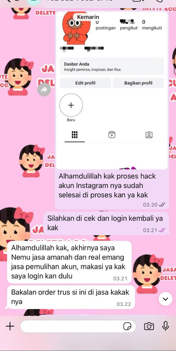 JASA PEMULIHAN AKUN & HAPUS AKUN tweet media