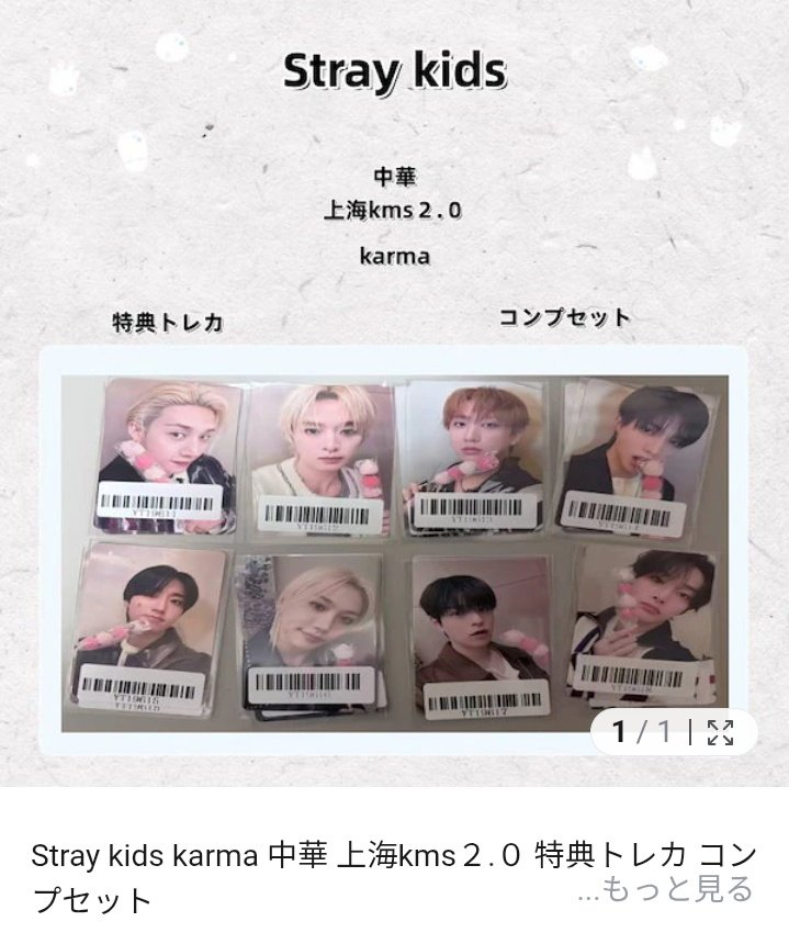 stray kids スキズ KARMA KMS 上海 オフライン 2.0 最終 共同購入 【譲