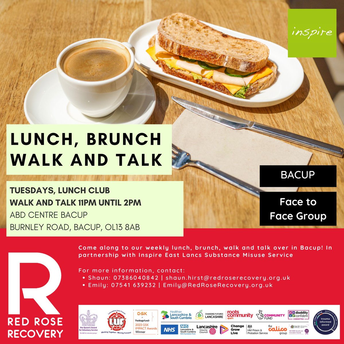 RRR_LUF's tweet image. Bacup Walk &amp;amp; Talk 🚶‍♂️💬

Another brilliant session walking around Cowm Reservoir. Fresh air, good conversation, and plenty of smiles...always a great way to connect!

#Connection #Community #RedRoseRecovery