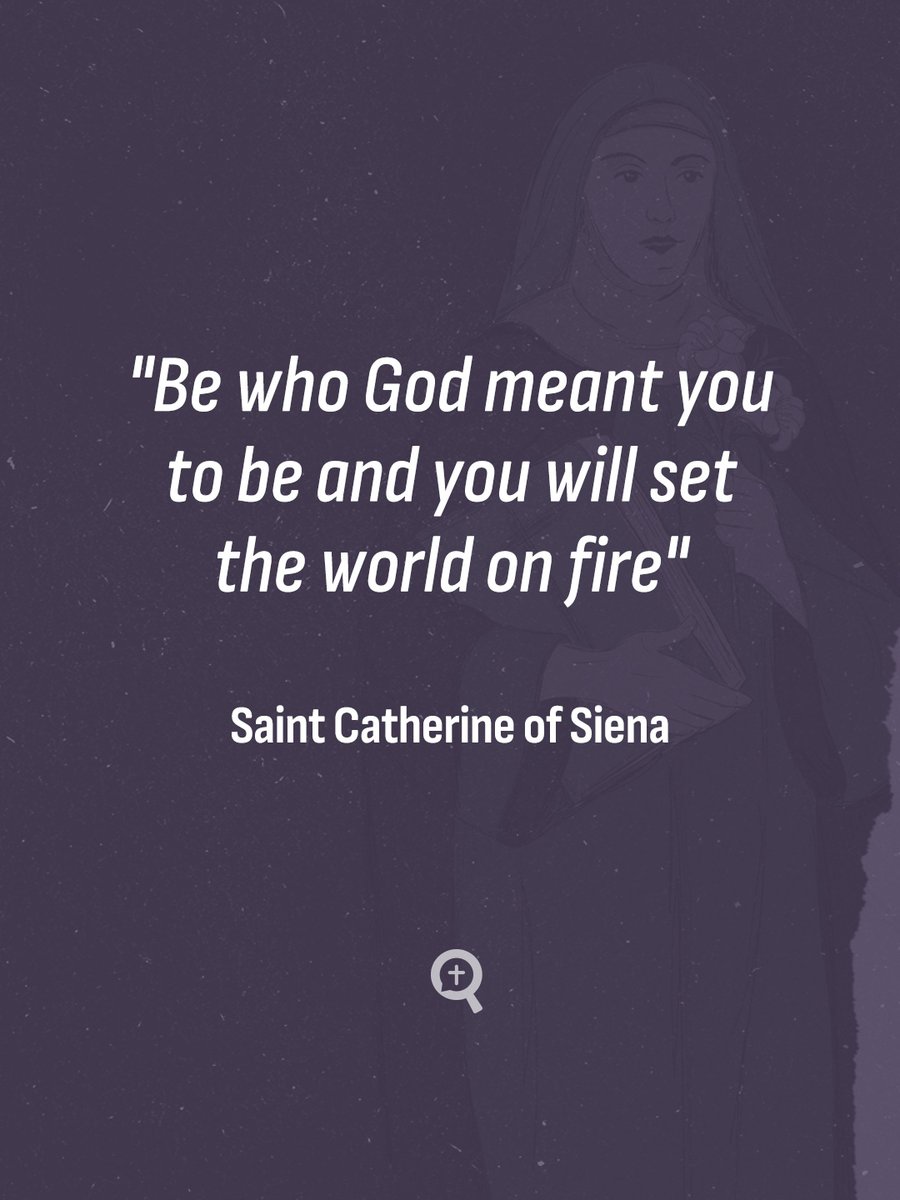DeoQuest_en's tweet image. Stop trying to be someone else. The most powerful version of you is the one God created. The world needs your unique light. 🔥✨ #Authenticity #BeYourself #SaintCatherineOfSiena #CatholicFaith