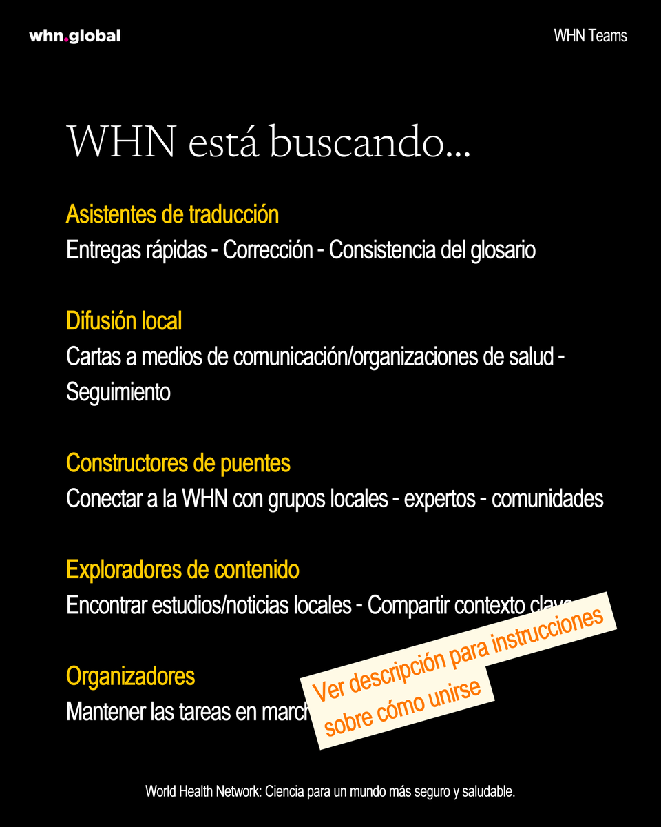 World Health Network - Español tweet media