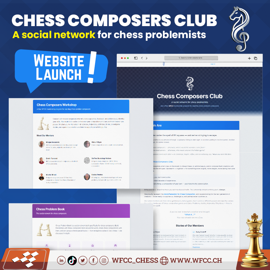 WFCC – World Federation for Chess Composition tweet media