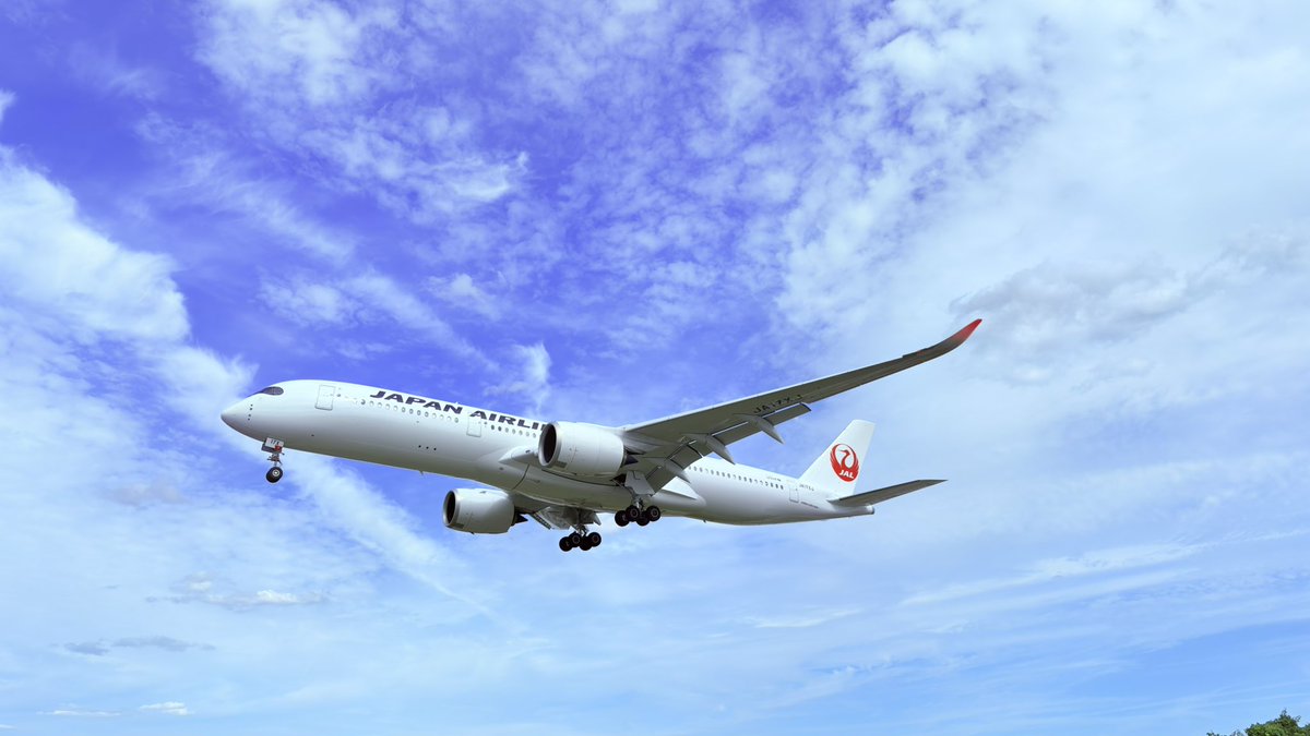 JL_ITM001's tweet photo. JA15XJ、JA03XJ、JA01XJ、JA17XJ
#JALみんなのベストショット 
#JAL
#飛行機
#A350 https://t.co/VFoBygUpCE