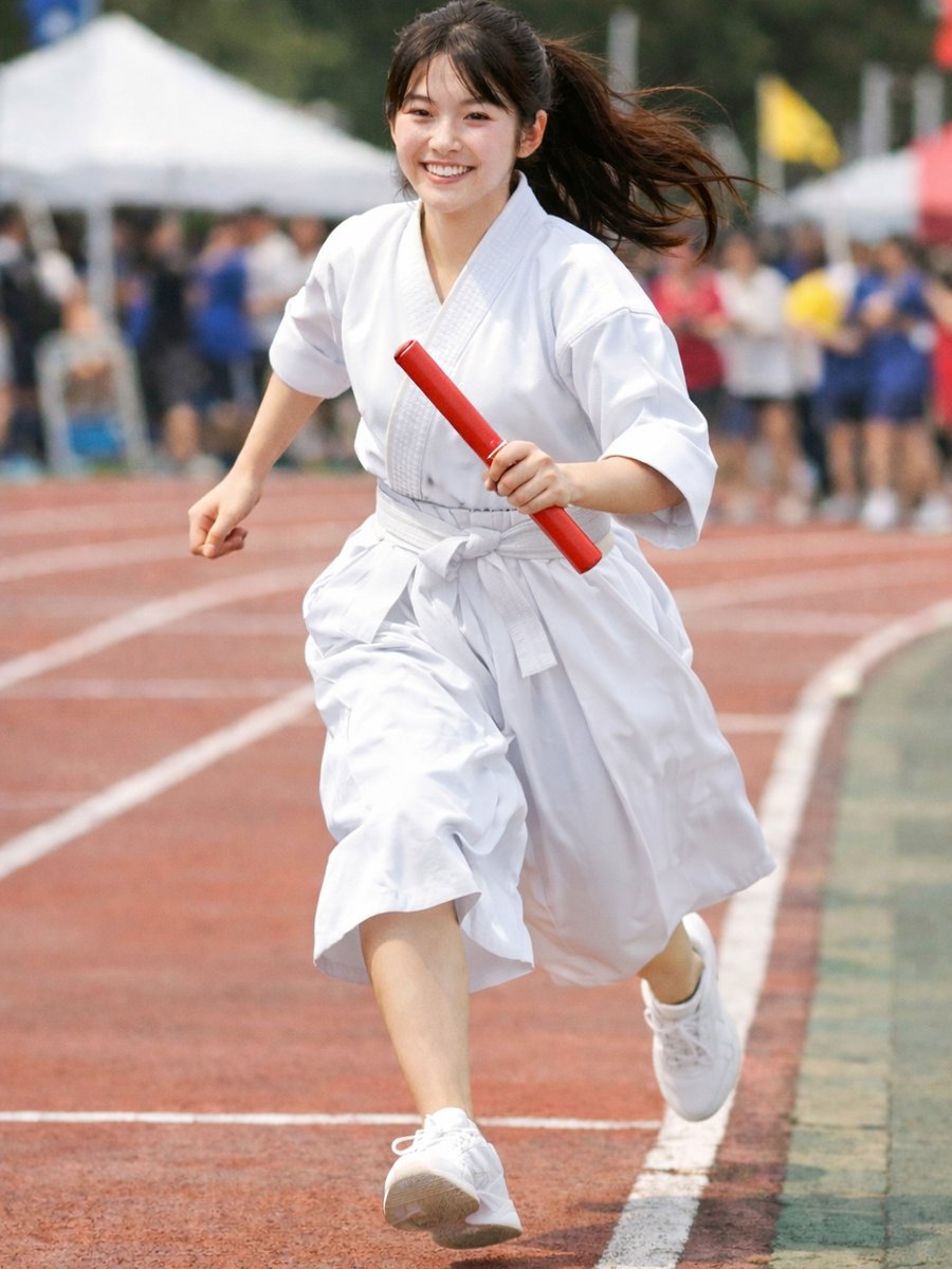 bugu_taira's tweet photo. 体育祭、華の‼クラブ対抗リレー

✨女性剣士 🏆爆走中

🎌頑張れ剣道部 いけーっ！ぶちかませ！
#体育祭 #クラブ対抗リレー #剣道部 #部活動 #青春 #頑張れ
#剣道 #kendo #初心者 #上達 #長く続ける #笑顔 #剣道人口増やしましょう #剣道女子 #女性剣士 #放課後 #青春 #ほっこり #剣道大好き https://t.co/8c4kqOQXbd