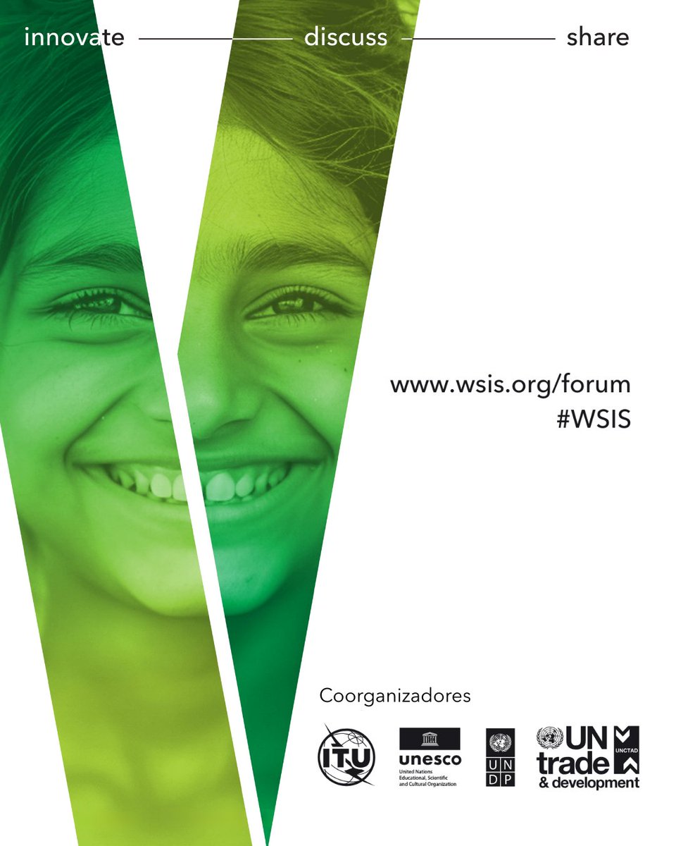 WSISprocess's tweet image. 📢¡Es el momento de inscribirse!
Del 6 al 10 de julio en #Ginebra, el Foro CMSI 2026 le invita a reunirse para construir juntos un futuro digital inclusivo y sostenible.
✅Participación #gratuita y abierta a todos
👉Reserva tu lugar ahora: itu.int/go/ZYUB

#WSIS #geneva