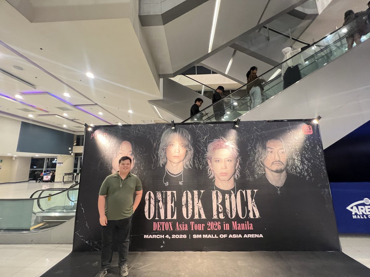 czar_mike's tweet photo. A night worth remembering forever!!
#ONEOKROCKDetoxAsiaTour2026 #ONEOKROCK https://t.co/3jEL6cqKO0
