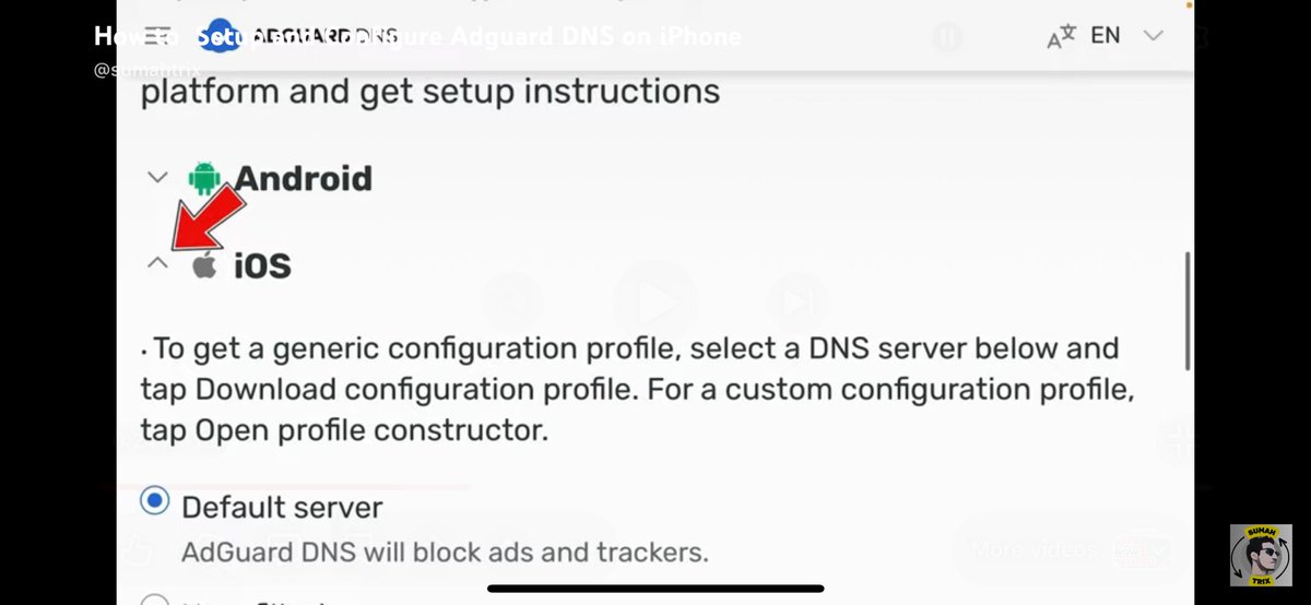 guylykwizi's tweet photo. How to block ads and trackers on iPhone(iOS)

🚩Open Safari and search : https://t.co/53rewqSrPU
🚩Click the Option 2 
🚩Click the iOS option 
🚩choose default server and download     configuration. (Click allow) 
🚩Once Profile has been downloaded 

Next step ⬇️⬇️ https://t.co/EQrLm29jWL