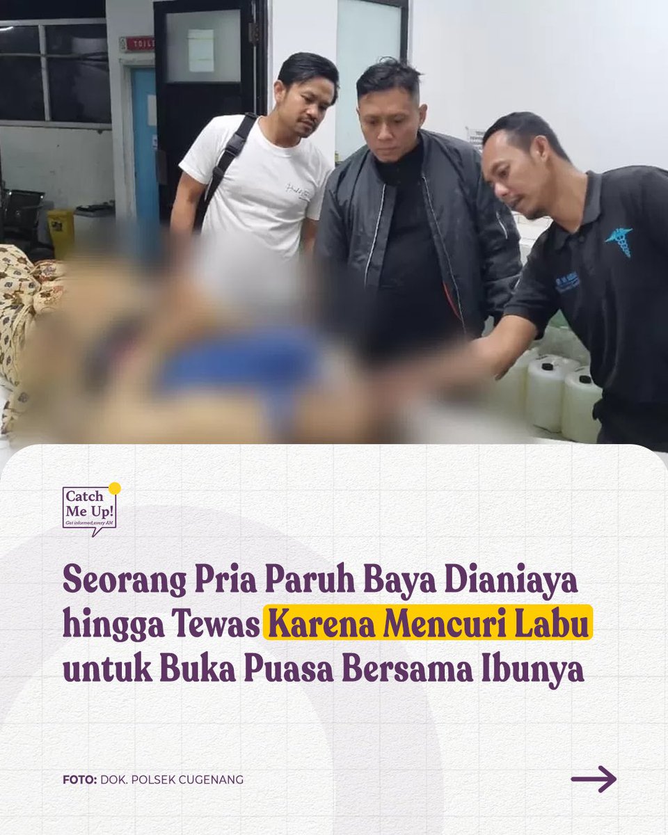 Ada nenek mencuri singkong untuk hidup, dipenjara. Ada pria paruh baya mencuri 2 labu untuk bukan puasa bersama ibu, dianiaya hingga hilang nyawa.

Ringkih banget ini negeri…