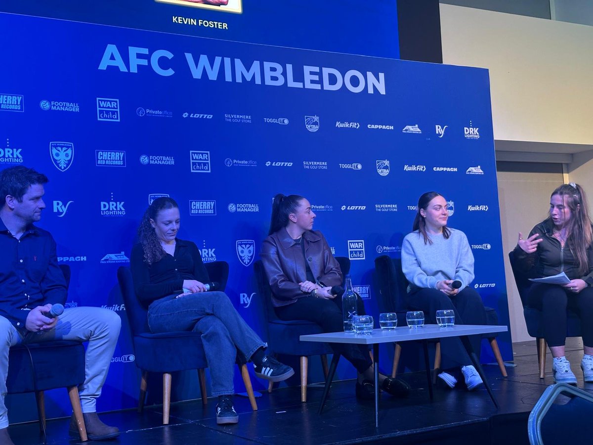 A fantastic evening at the <a href="/WombleWomen/">Women of Wimbledon Supporters Association (WOWSA)</a> x AFC Wimbledon Women panel event celebrating our brilliant <a href="/afcw_women/">AFC Wimbledon Women</a> team.

Huge congratulations to WOWSA and AFC Wimbledon Women for bringing everyone together and for all the work they do to support and promote the women’s game.