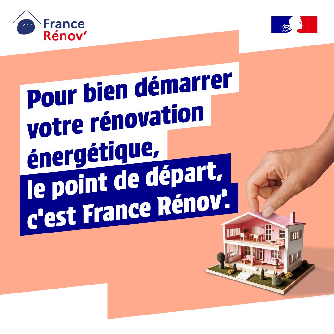 Image de Préfet de l'Aude : 🏠 #FranceRenov | Isolation, changement de chauffage, rénovation globale... des aides financières so