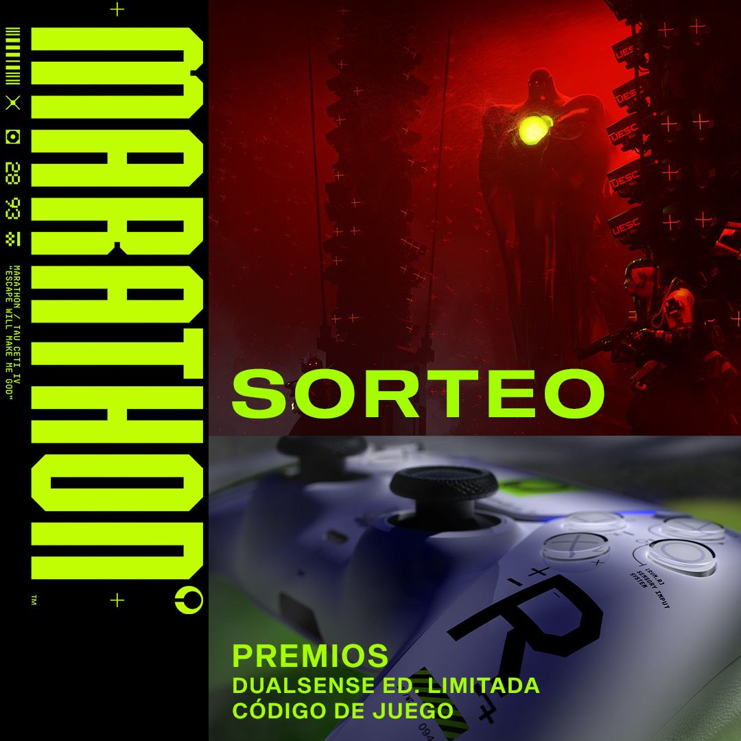 SORTEO🍀Adéntrate en el peligroso mundo de Tau Ceti IV y comienza tu leyenda como corredor.
¿Quieres 1 DualSense Ed. Limitada y 1 código de Marathon?
✅Síguenos y repost
📱Dinos con #MarathonPS5 qué Armazón de Corredor probarás primero.
Ganador el 12/03 bit.ly/BBLLMAR