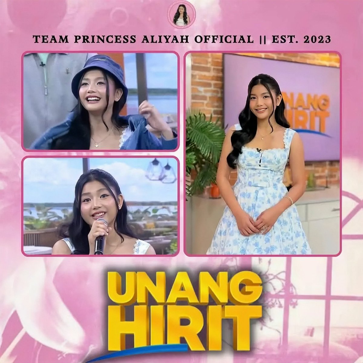 From smile to spotlight!  Princess is shining bright on Unang Hirit ✨

Princess energy all day, every day 👑🌸

#princessaliyah #teamprincessaliyah