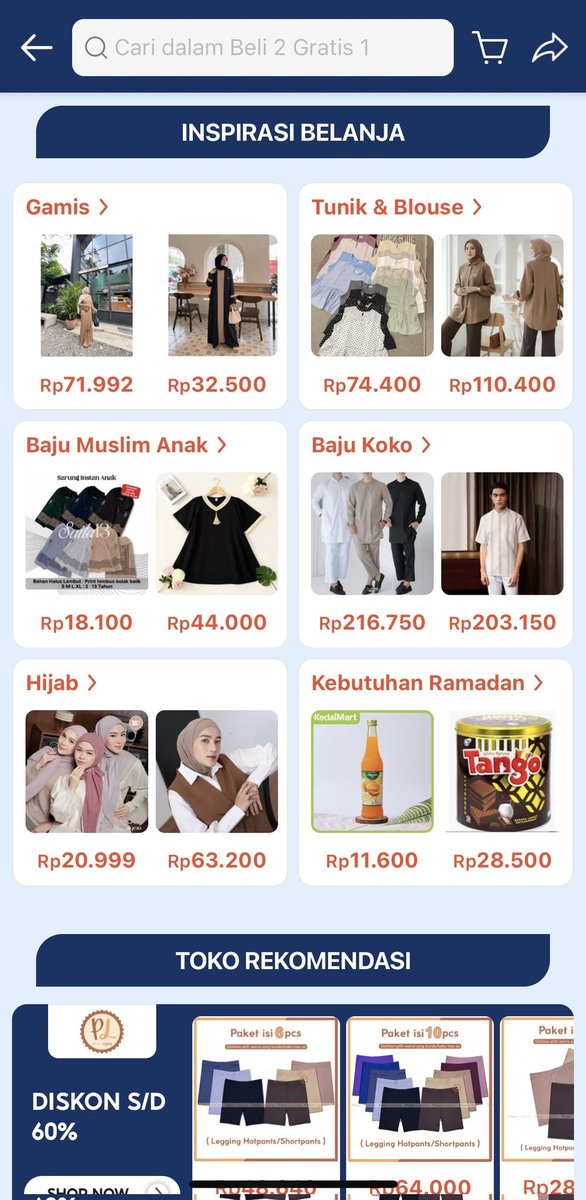 RikiHasan14's tweet photo. para pemburu promo wajib tau nih kalo ada beli 2 gratis 1 di shopee jam 8 malam lumayan kan buat persiapan ramadan dan lebaran 
#ShopeeBeli2Gratis1Jam8Malem https://t.co/WnY1dIJFgr