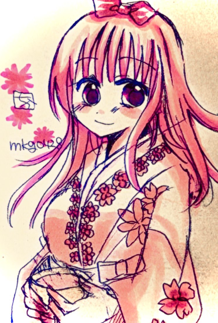 chika04288's tweet photo. 春近づいてきてますね。
明日から三日間外泊です！嬉しい☺️
春っぽいイラスト再掲🌸 https://t.co/7ynj6lWJ9D