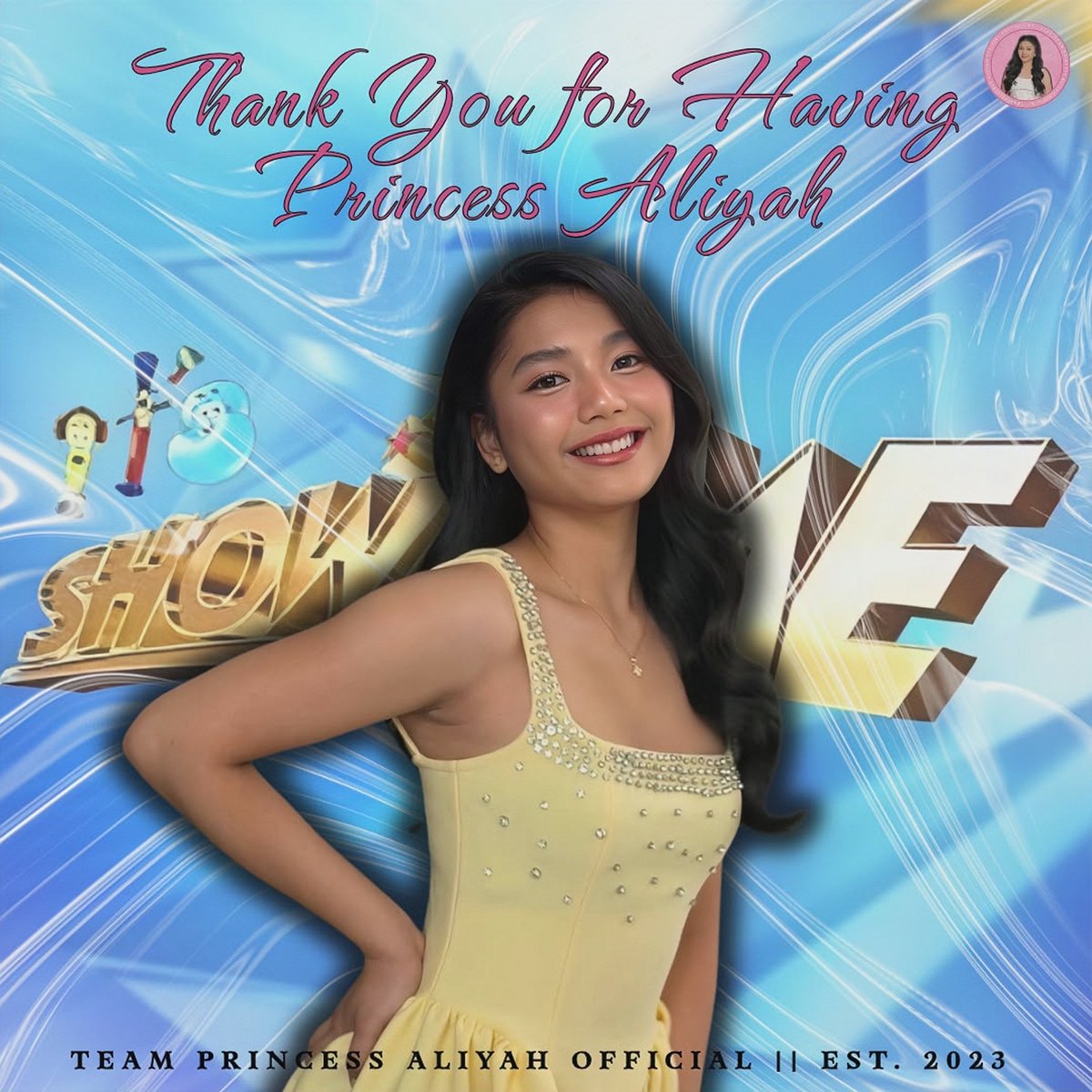 Matsalove, madlang pipol! 🩷

Princess Aliyah shines on It's Showtime with grace and powerful vocals, forever our Princess! 👑✨🎤

#princessaliyah #teamprincessaliyah