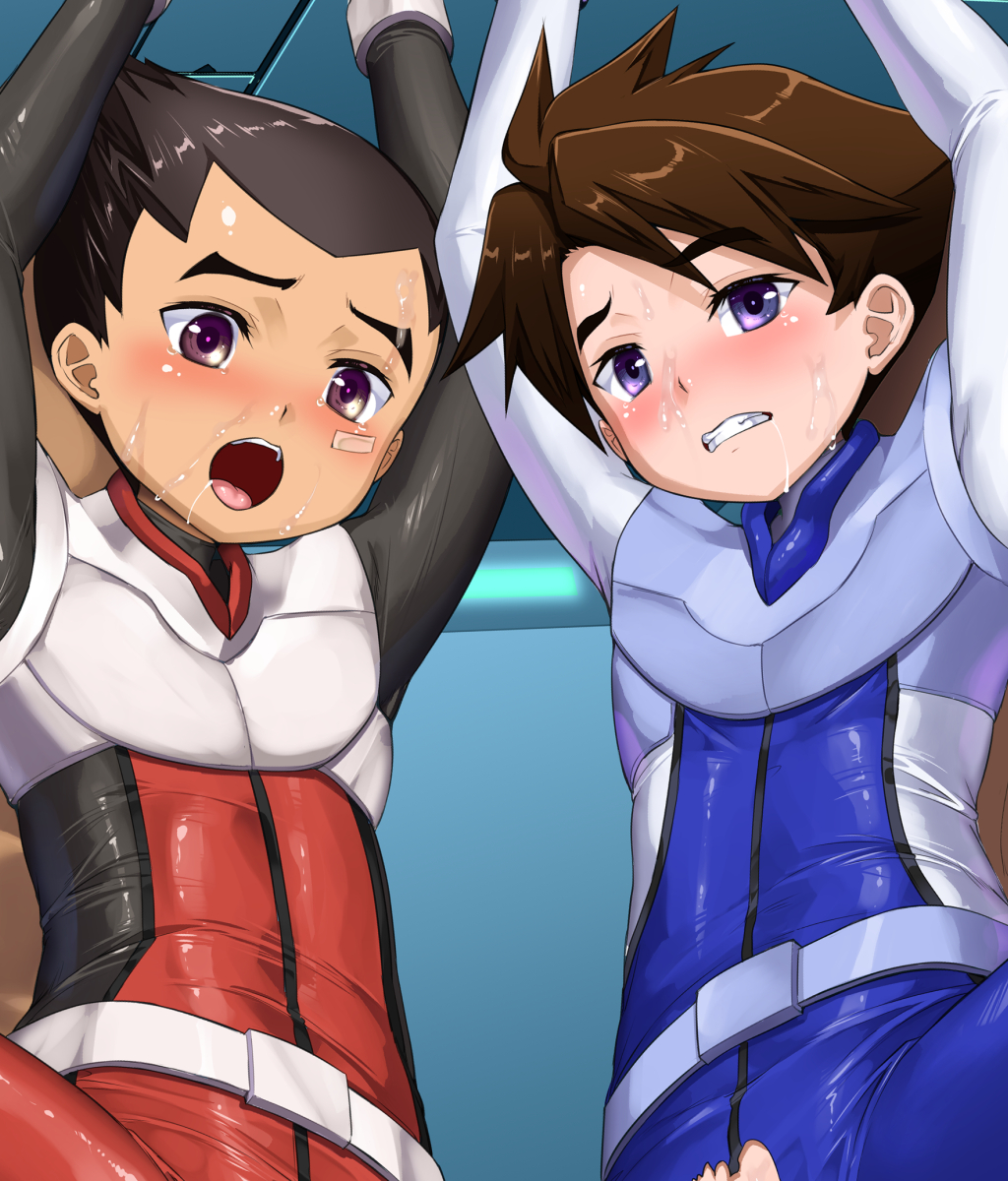 ファンティア更新
skebリクの捕まっちゃった電童の銀河クンと北斗クン絵
実はほとんど未視聴だったのでいい経験でした♪
パイスーえちえちだったのでいっぱいテカテカさせましたw 