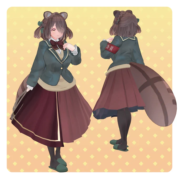 オリジナル3Dモデル「狸晴 -Riharu-」 #Riharu_3D AVAKIN' #booth_pm