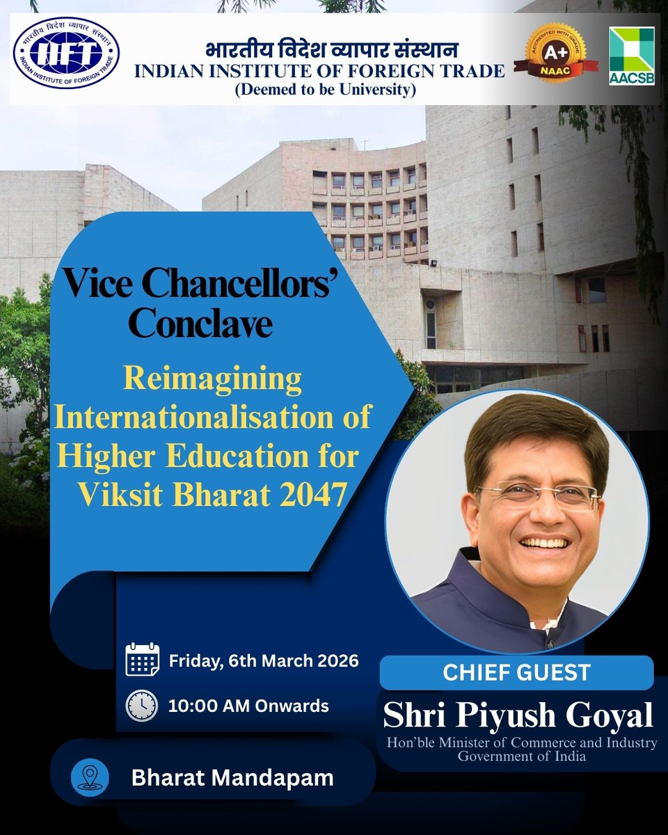 Indian Institute of Foreign Trade(IIFT) tweet media