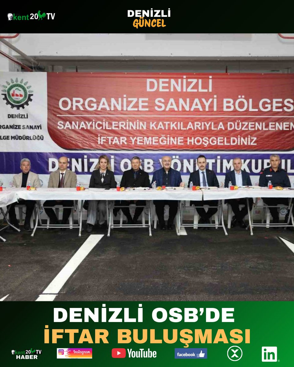 kent20Haber's tweet image. kent20haber.com/denizli-osbde-…
Denizli Organize Sanayi Bölgesi tarafından düzenlenen geleneksel iftar programı, Müftü Ahmet Hulusi Efendi Cami ve Külliyesi’nde her gün yaklaşık 3 bin kişiyi bir araya getiriyor.
#Denizli #DenizliOSB #İftar #Ramazan #DenizliHaber #BirlikBeraberlik
