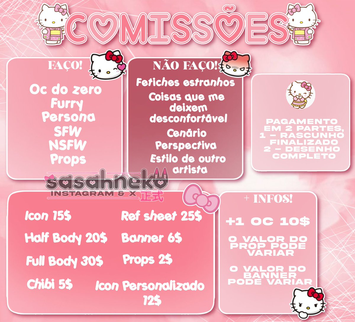 🌸 ୭ S𝐀𝐖ᗩ𝐊𝐎 ! ˚. ❞ (COMISSÕES ABERTAS!!) tweet media