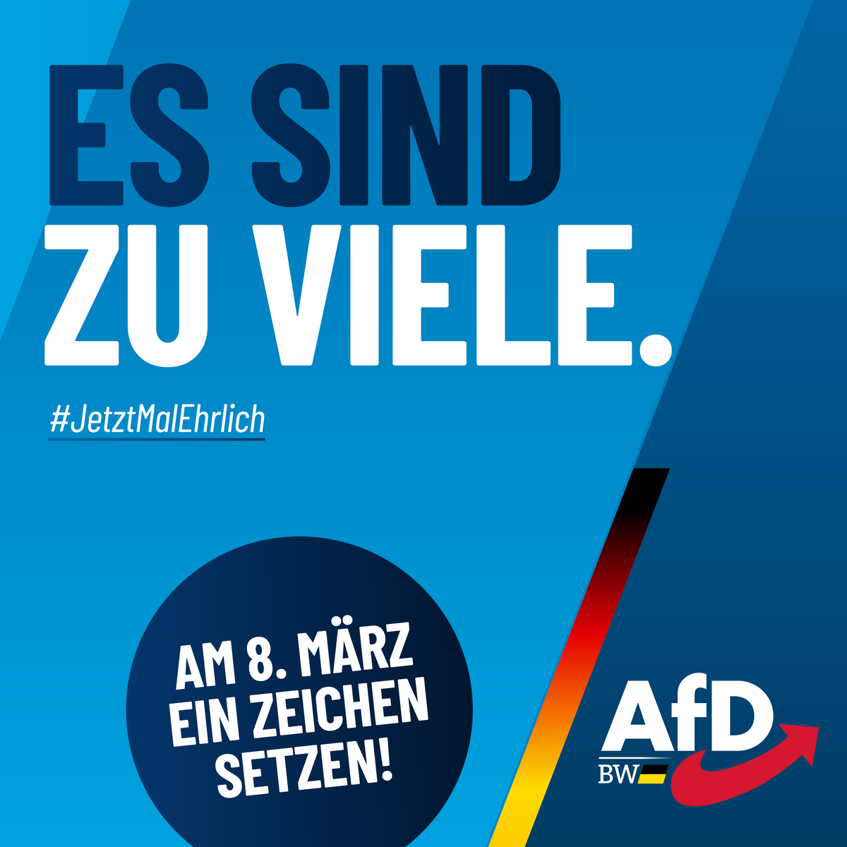 Alles wissen es! Nur wir ändern es. Am Sonntag AfD wählen.