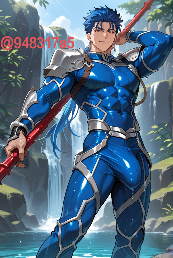 948317a5's tweet photo. #AIart  #AIイラスト︎ #NSFW #Fate #cuchulainn https://t.co/pUuvThL5pt