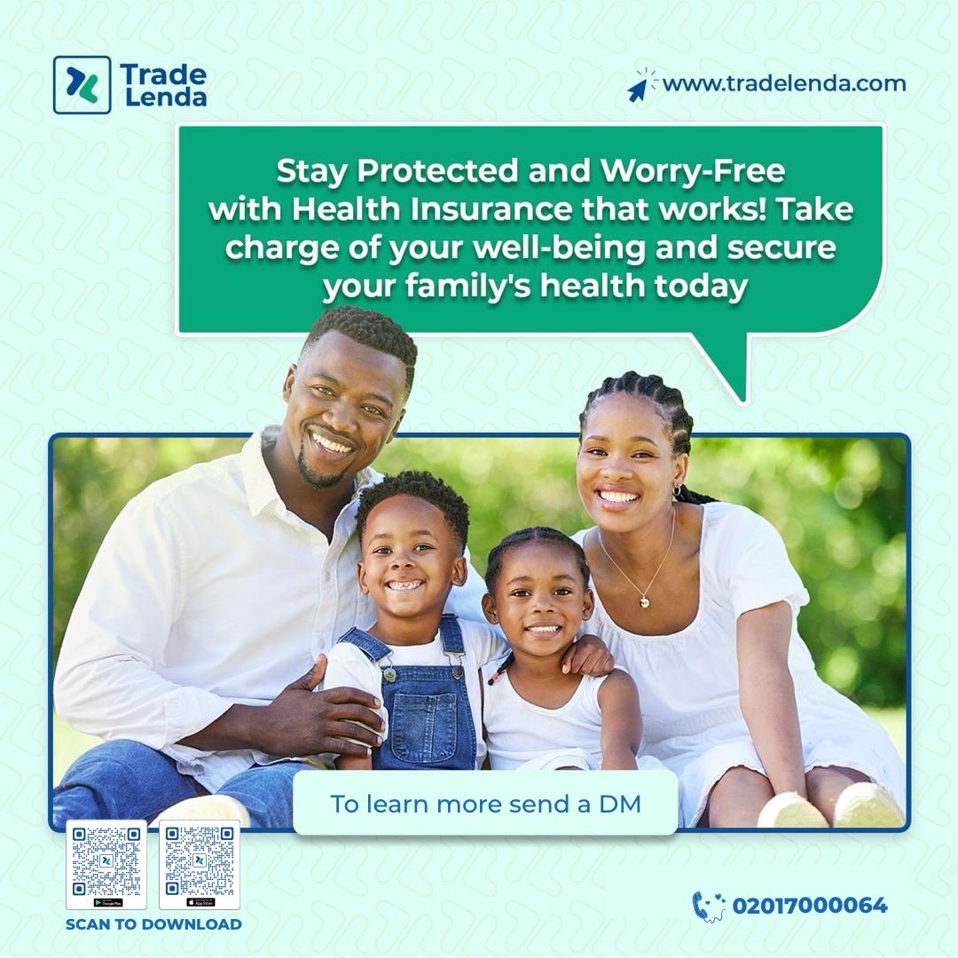 TradeLenda's tweet image. A healthy family is a happy family.
But life can be unpredictable. 

That's why having the right health insurance isn't just a plan it's peace of mind.

Send us a DM to learn more or contact
02017000064
#ProtectYourFamily #HealthInsuranceMatters