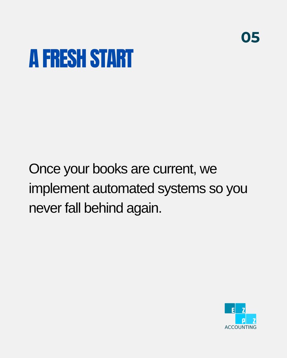 ezpzaccounting's tweet image. Months behind on your accounting? It is completely fixable. 📅 We specialize in financial rescue projects. 

We will organize your backlog, reconcile accounts, and bring records current quickly. Let us clean up the mess.
#cleanbooks #bookkeepinghelp #vegasaccountant