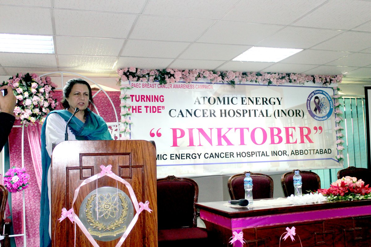WMC_Officials's tweet photo. Principal WMC Prof. Dr. Salma Aslam Kundi addressed breast cancer awareness at INOR Ayub Complex on 11 Oct 2025. Highlighted prevention &amp; early detection. Grateful to INOR Director for recognizing WMC's commitment.

#BreastCancerAwareness #WMCAbbottabad https://t.co/ttE0475uRm