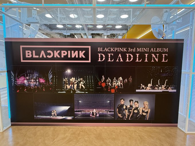 m*.様 blackpink deadline タワレコ　記念パネル BLACKPINK 【#タワ渋kpop】 #BLACKPINK 🖤🩷 3rd MINI ALBUM