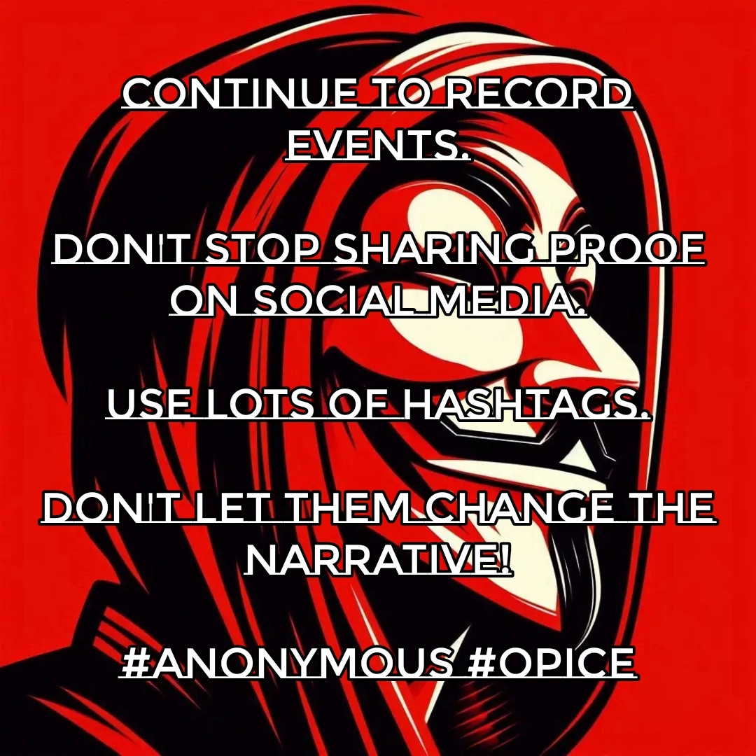 TheStripesGirl's tweet photo. #Anonymous
#OpICE https://t.co/F3vmazlpQH