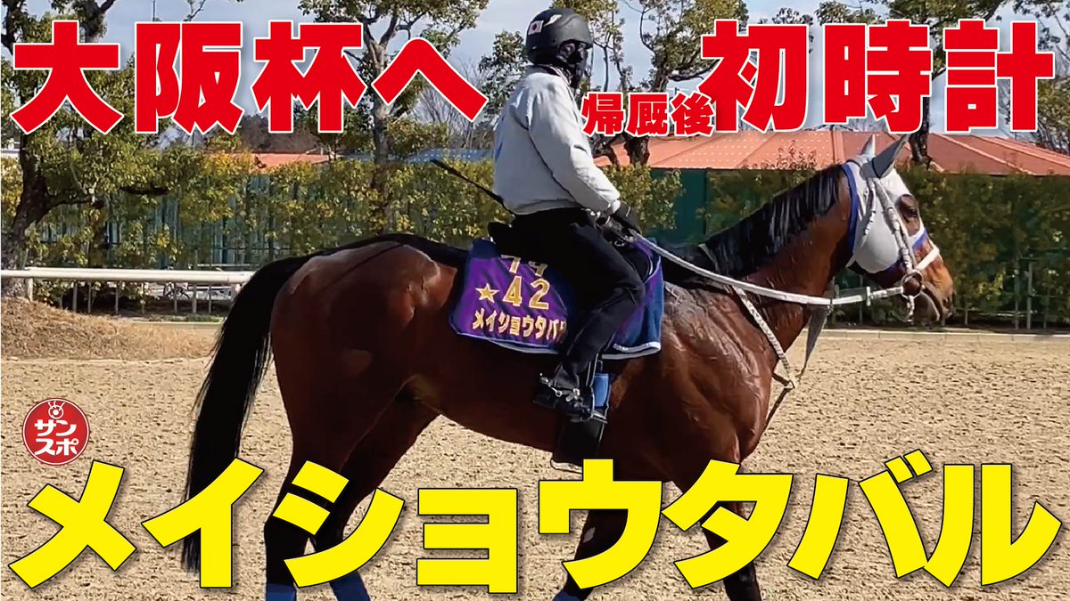 sanspooskseiri's tweet photo. #大阪サンスポちゃんねる
【メイショウタバル】大阪杯へ帰厩後初時計をマーク!
#サンスポ #JRA #競馬 #中央競馬 #ZBAT #メイショウタバル #大阪杯
https://t.co/YogclnIiDf https://t.co/1gA02OfwXS
