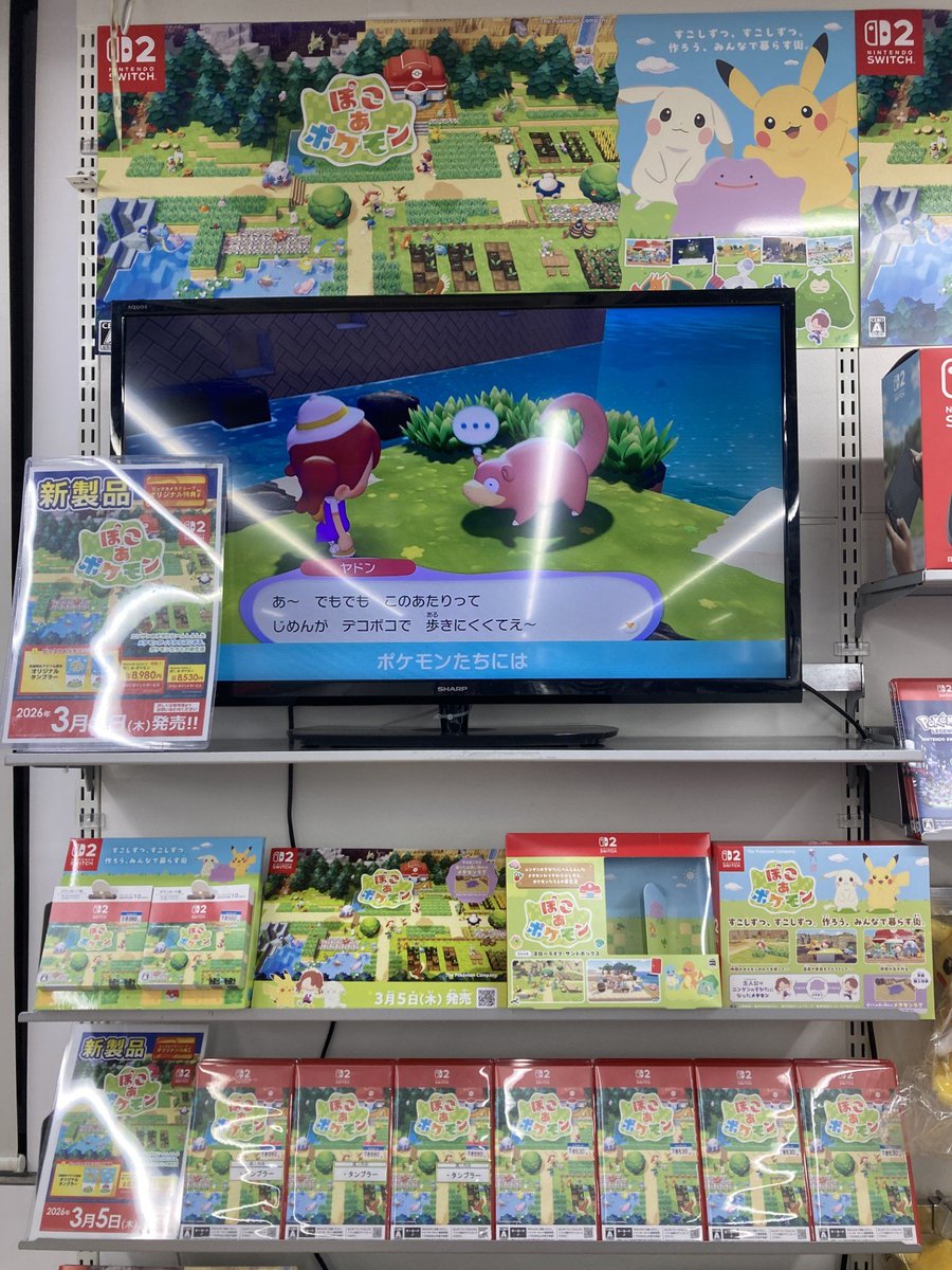 ✨本日発売✨ Switch2ソフト 『ぽこ あ ポケモン』 ポケモンたちと