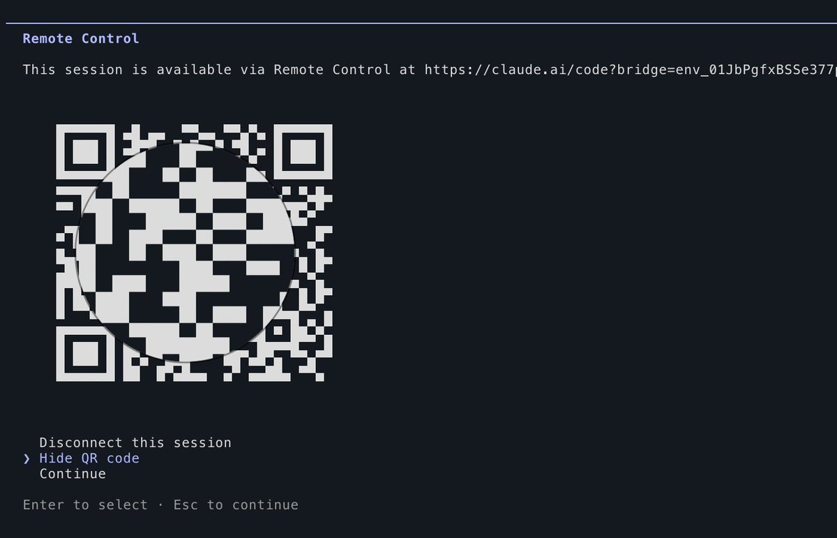 What is the use of this QR when scanning it doesn't take you to the intended session in Claude Code app on iPhone <a href="/bcherny/">Boris Cherny</a>
