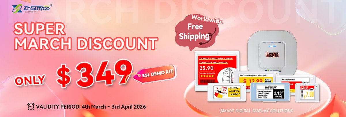 SUNYTechnology's tweet image. 🔥 March Super Sale — Don't Miss Out! 🔥

📅 Promo runs: March 4 – April 3, 2026
⏰ Limited time 
#MarchSale #ESLDeals #SmartRetail #RetailTech #SuperSale #ShopSmart #TechSavings #BulkDiscounts #RetailInnovation #LimitedOffer