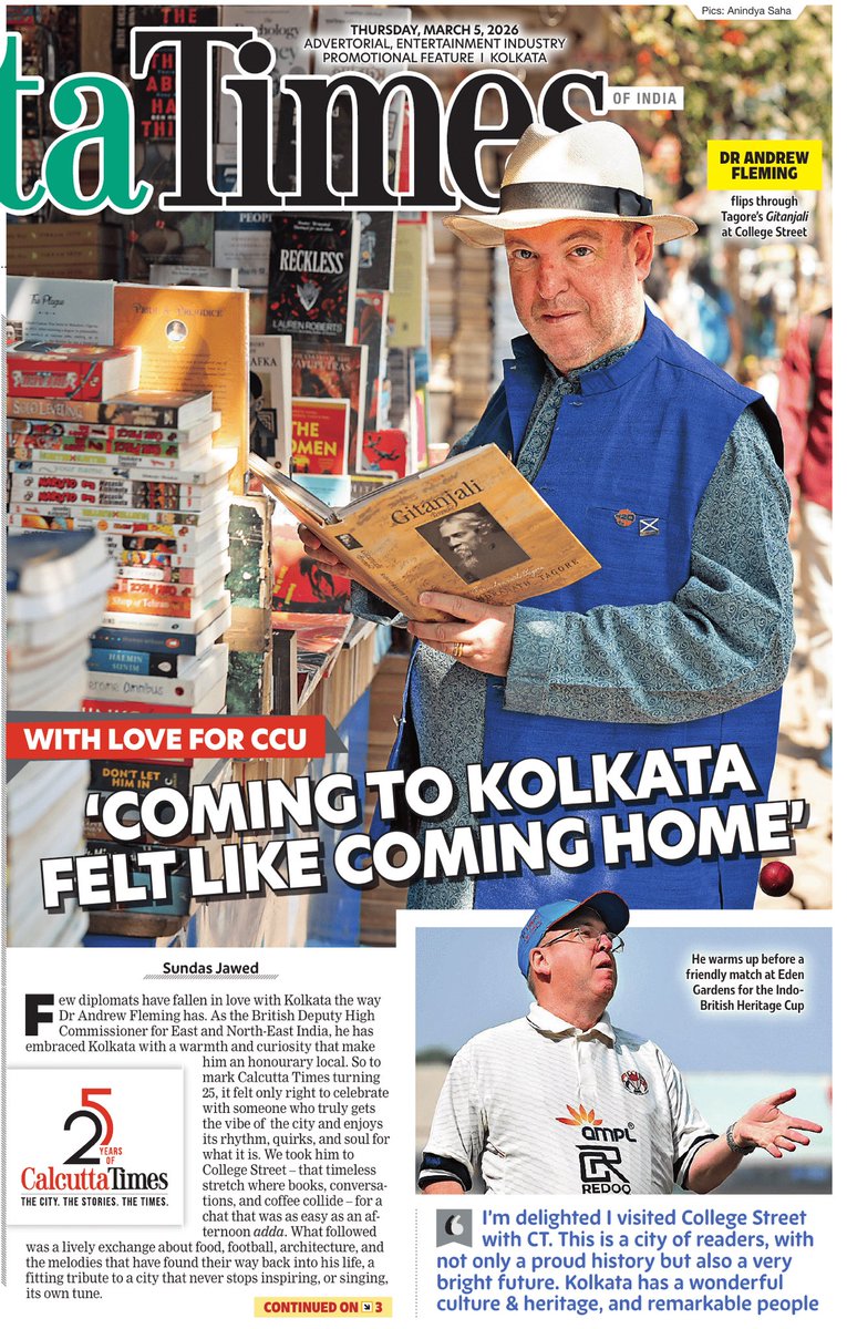 UKinKolkata's tweet photo. Our DHC @Andrew007Uk bares his heart out to @Calcutta_Times in this exclusive Tête-à-tête. 

We all know what Andrew wants to say: 

“কলকাতা, আমি তোমাকে খুব ভালোবাসি।” ❤️ https://t.co/uvMQwuohQe