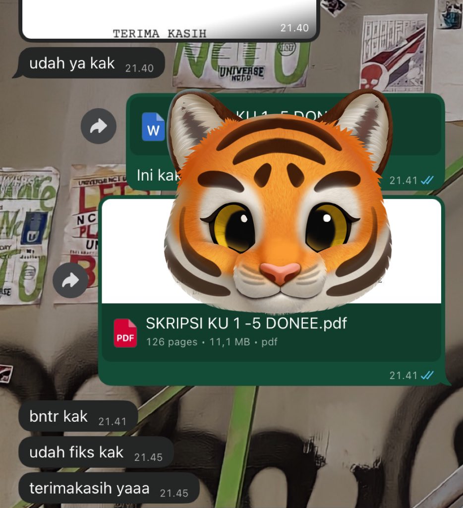 TESTIMONI

FORMATTING SKRIPSI

notes: yang mau joki skripsi atau formatting skripsi bisa langsung whatsapp aja yaa