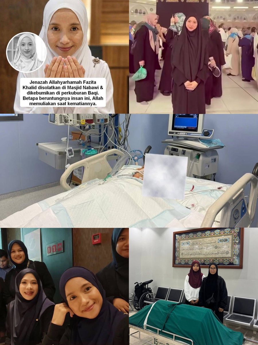 Kematian Yang Dicemburui. Arwah Fazita Khalid Satu-Satunya Jenazah Disolatkan Di Masjid Nabawi &amp; Disemadikan Di Baqi.

Innalillahiwainnalillahirajiun.
Kita tidak tahu pengakhiran hidup seseorang.

'Pergi' Pada Bulan 𝗥𝗮𝗺𝗮𝗱𝗮𝗻 Di Bumi 𝗠𝗮𝗱𝗶𝗻𝗮𝗵..

🧵
