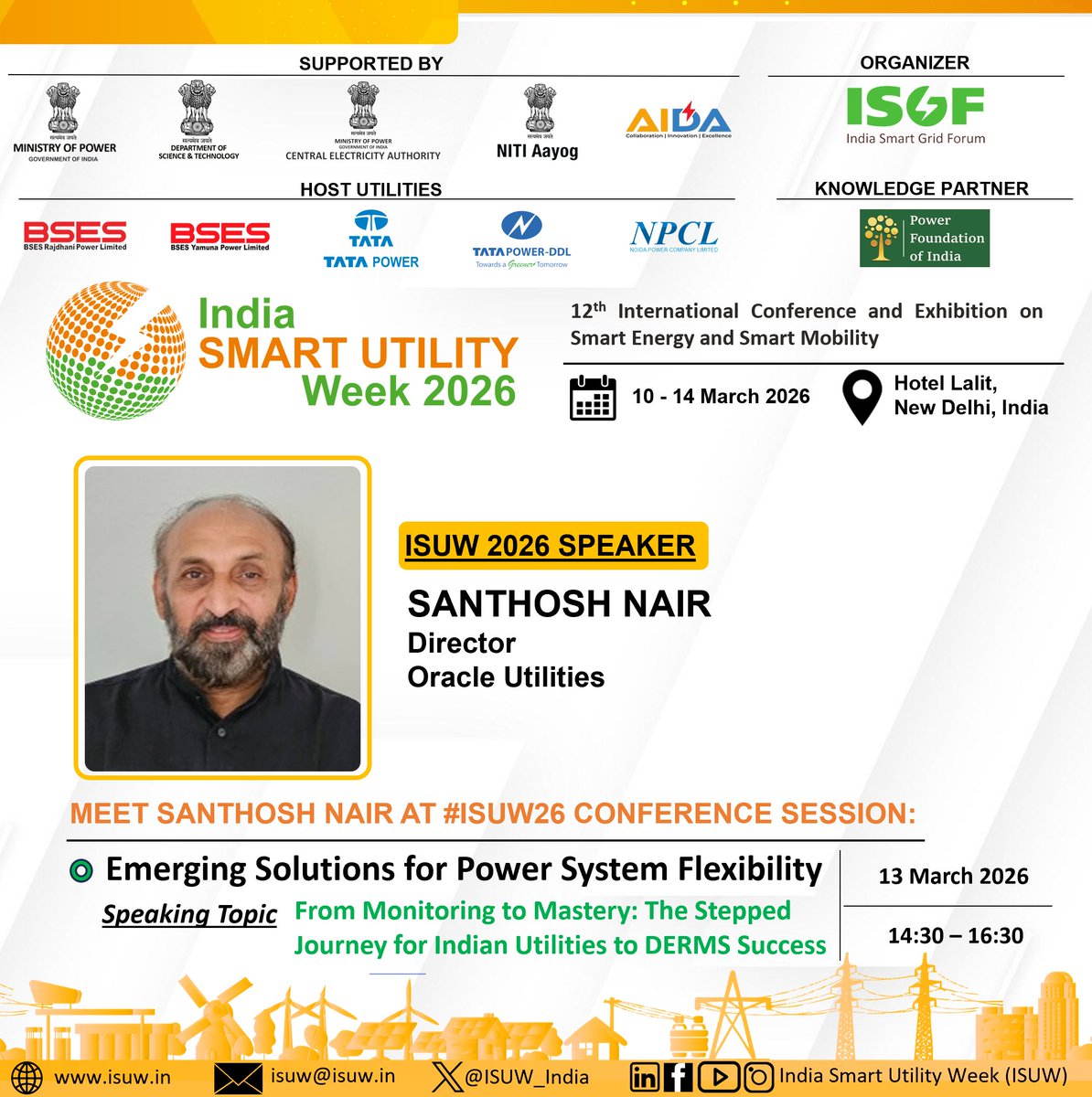 India Smart Utility Week - ISUW tweet media