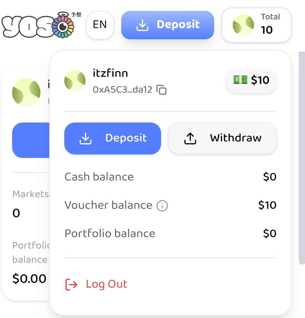 ‌🎉 YOSO × Finn 

Get ready for another exciting opportunity!

🔥 20 Lucky Winners will receive Exclusive Alpha Invite Codes
💸 Each code comes with $10 Trading Credit

YOSO Social combines social vibes with community powered prediction markets  and early users always stay ahead