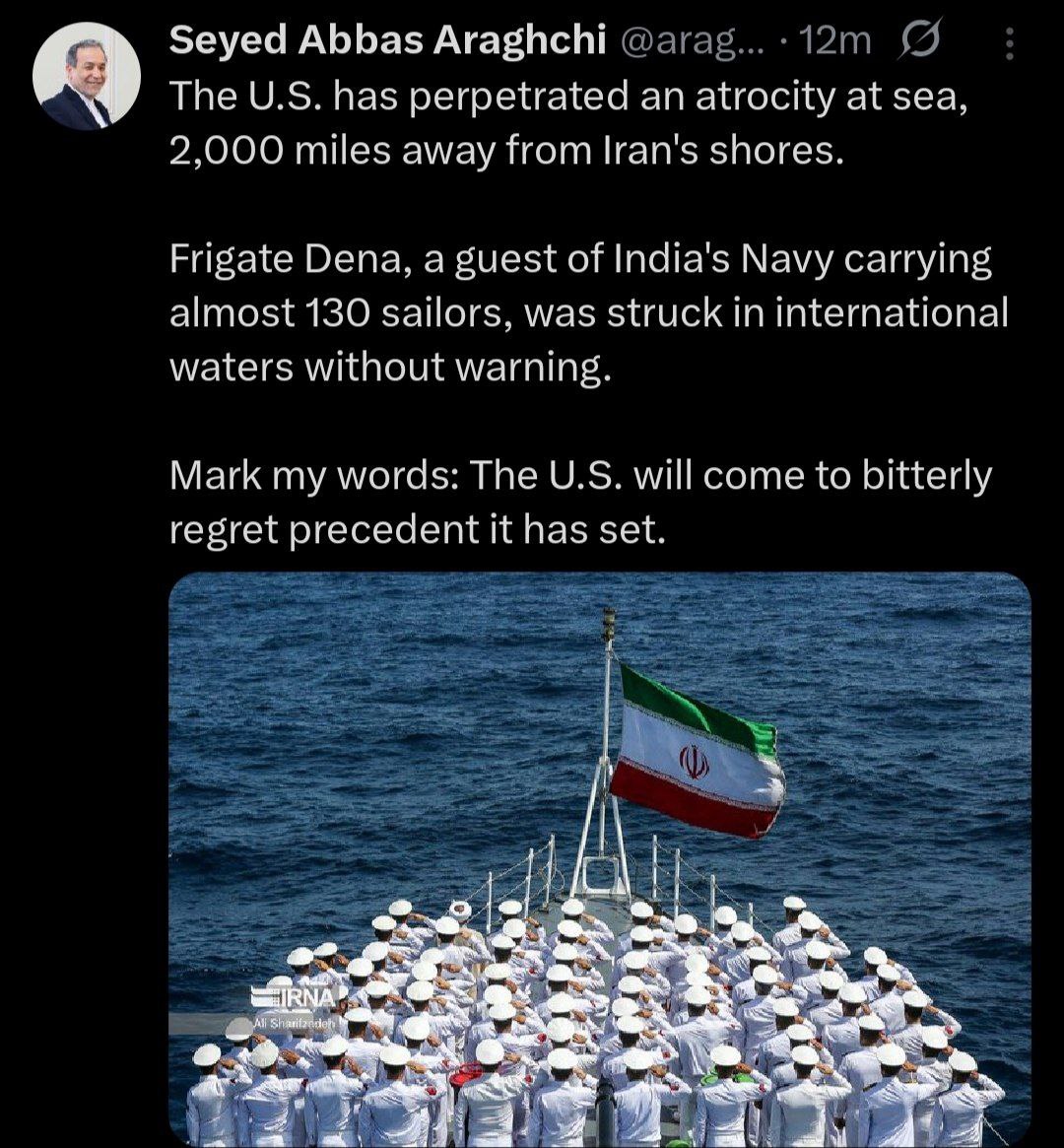 🇮🇷🇺🇸Iranian Foreign Minister Araghchi: