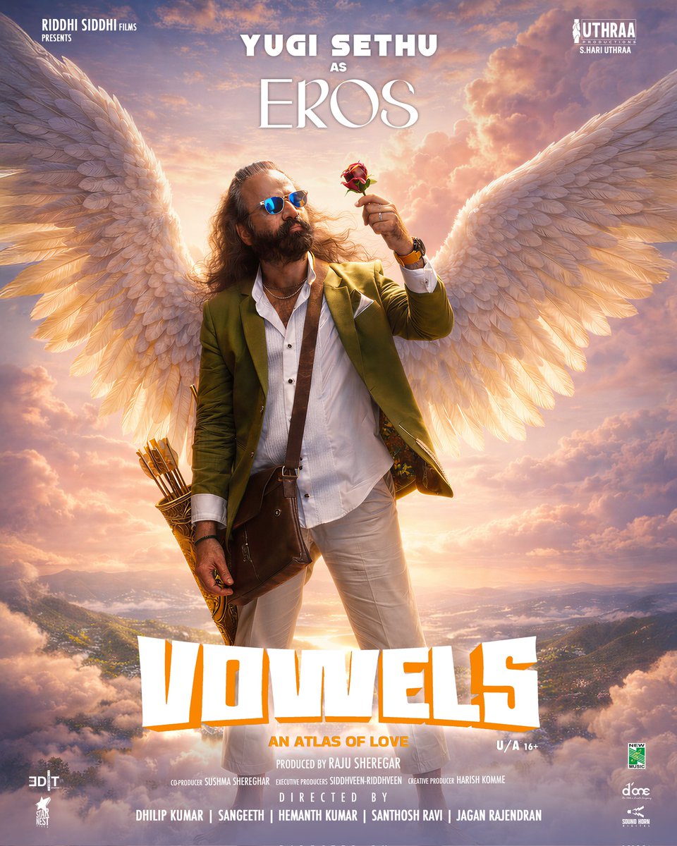 NewMusicIndia's tweet photo. The arrow of love is ready to strike. Meet EROS. Featuring Yugi Sethu in Vowels.

#dhilip_filmmaker @Santhosh_ravi22
@JaganbabuR @hemanthk674 @Sangitography

Link - https://t.co/V0LUilQZ7s
#vowels #vowelsmovie #yugisethu #newmusic https://t.co/GrQHCvnlgi