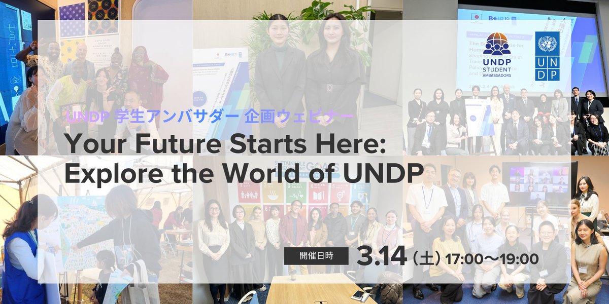 国連開発計画(UNDP)駐日代表事務所 tweet media