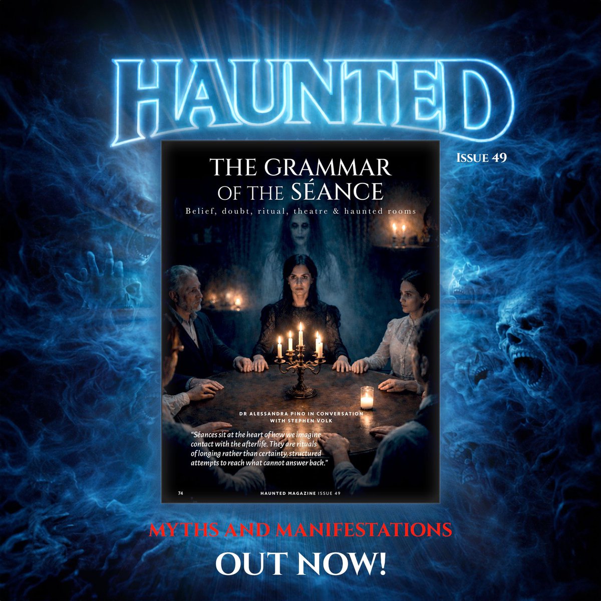 Dr_Alessandra_P's tweet photo. New episode of A Curious Appetite: a conversation with Stephen Volk (Ghostwatch, Gothic).
We talk séances, belief and doubt in ghost stories, &amp; food in horror &amp; more!

Part of this conversation also appears in @hauntedmagazine #49.

Listen here:
https://t.co/lCtIw1gMGS https://t.co/gFFiM2c5K3