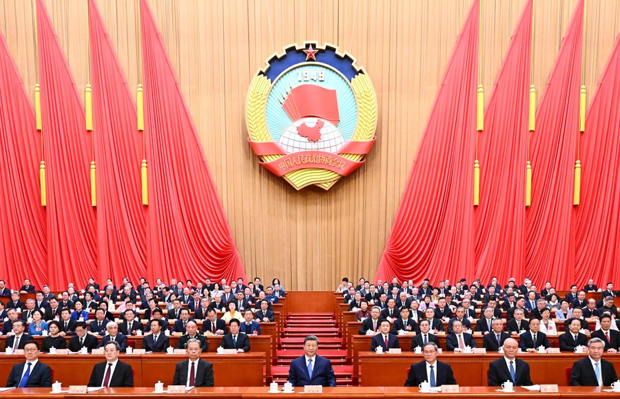 sxio69585's tweet photo. 3月4日下午，中国人民政治协商会议第十四届全国委员会第四次会议在北京人民大会堂开幕。
 Chinese President #XiJinping attends opening meeting of fourth session of 14th CPPCC National Committee #ChinaAgenda2026 https://t.co/uHLojcRS6b