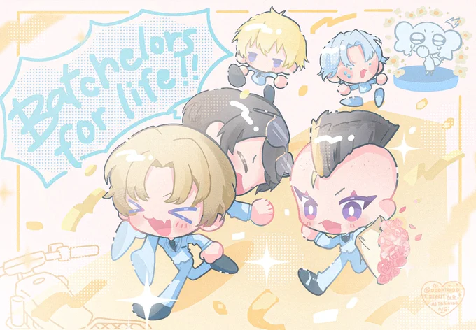 The bittersweet but BATCHELORS FOR LIFEEE JIMMY!!+ #drawluca #YaminoArt #DistrictV