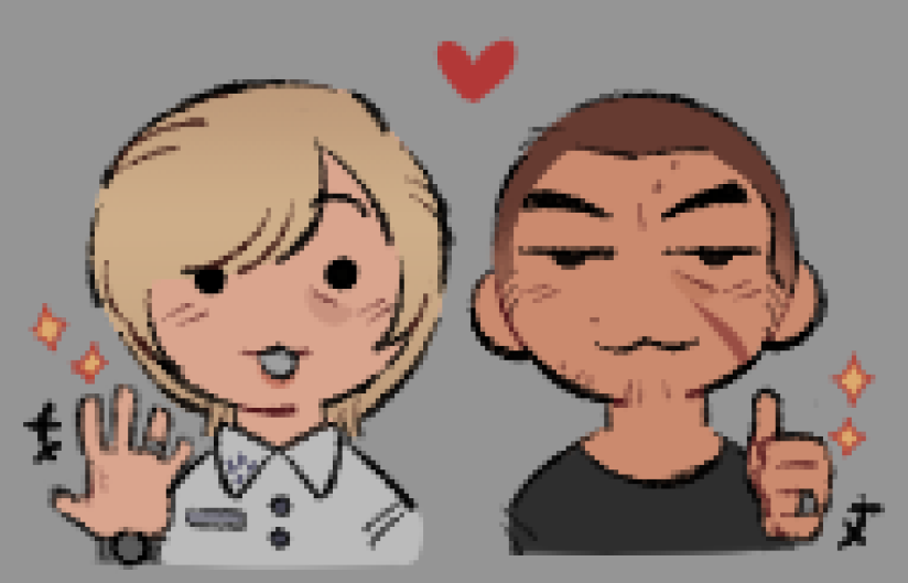 sherry and jake doodle for totally no particular reason
#RE9